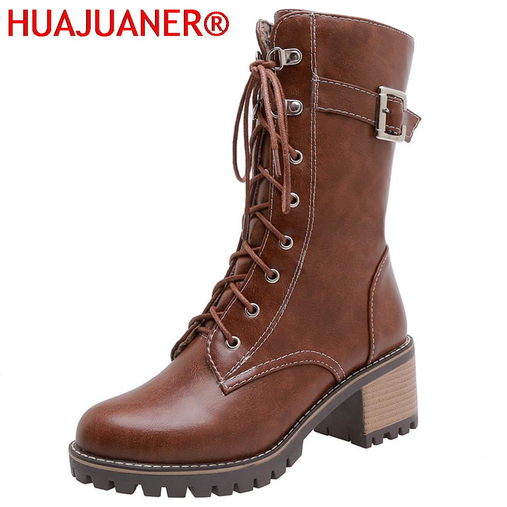 Women'S Fashion Riding Boots - HUAJUANER 2026 Big Size 45 Autumn