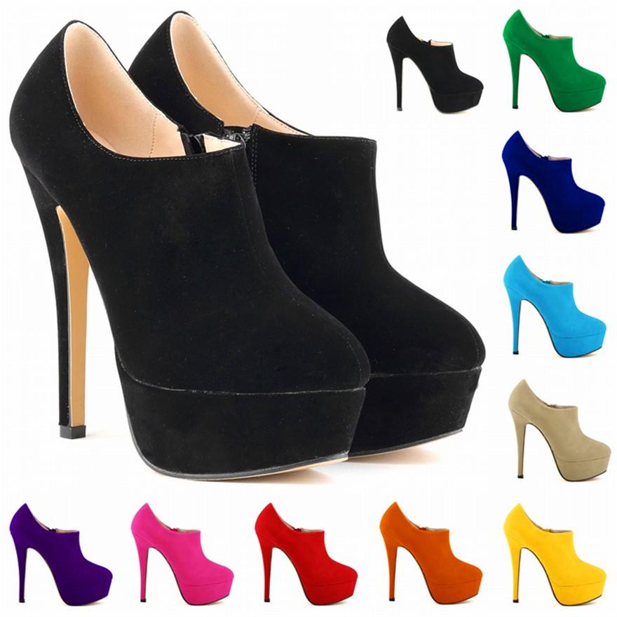 Women'S Fashion Trends 2025 - 4cm Platform Thin Heels Fashion Ankle