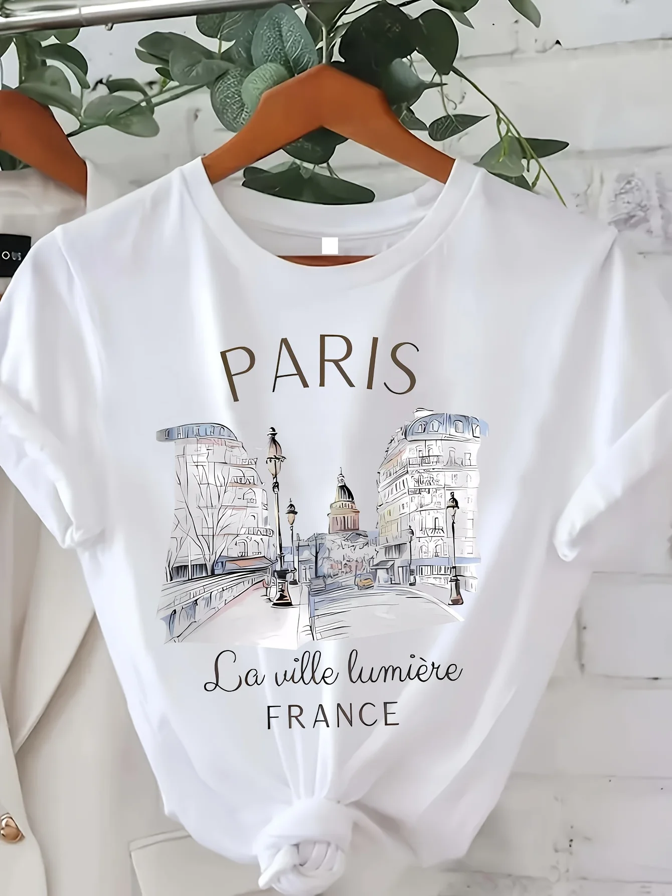 Women'S Fashion Paris - Fashion Graphic T Shirt Paris Print