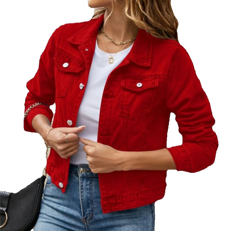 Women'S Fashion Denim Jacket - New Women Short Denim Jackets Fashion