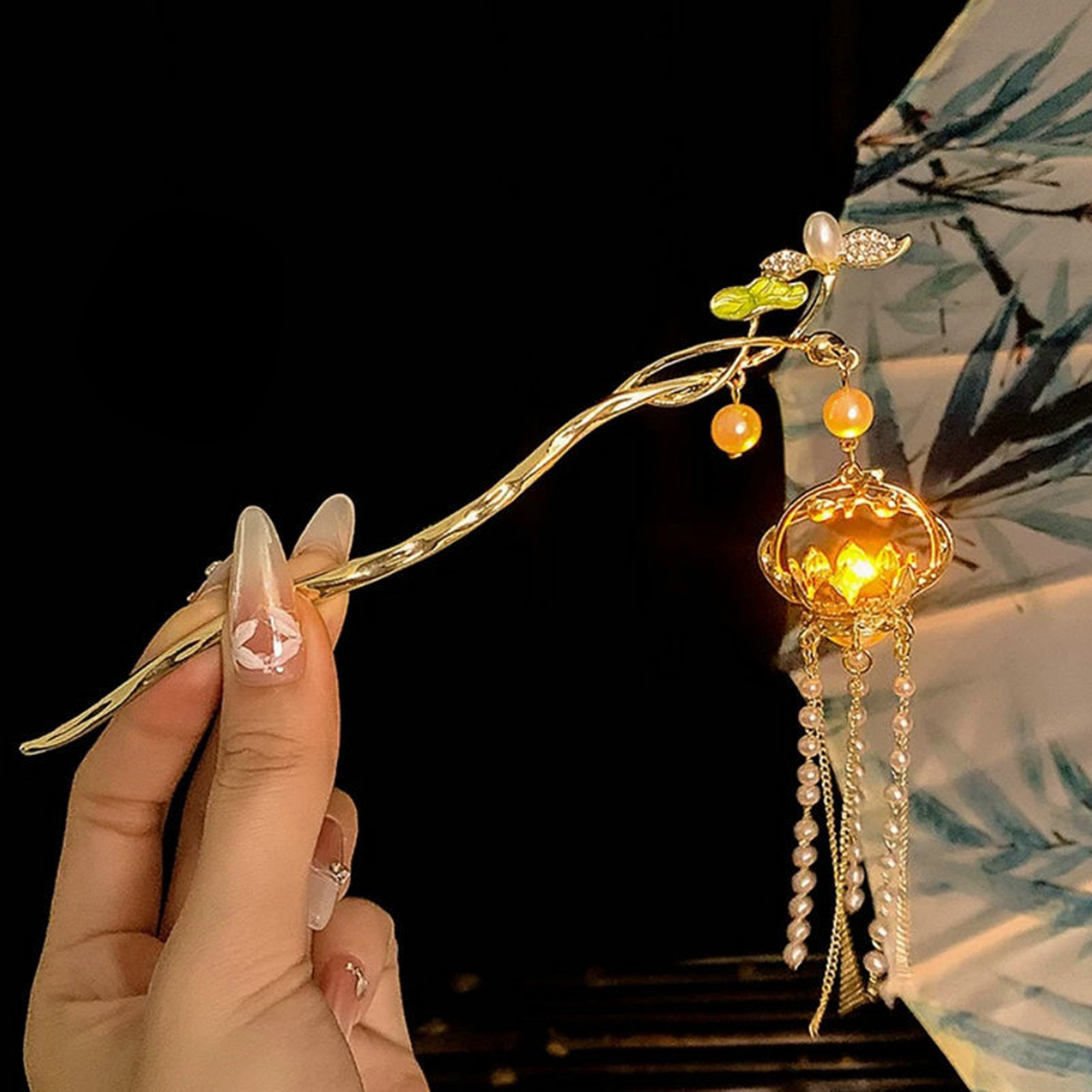 Luminous Flower Hairpin Exquis - Women Fashion Hub review and price