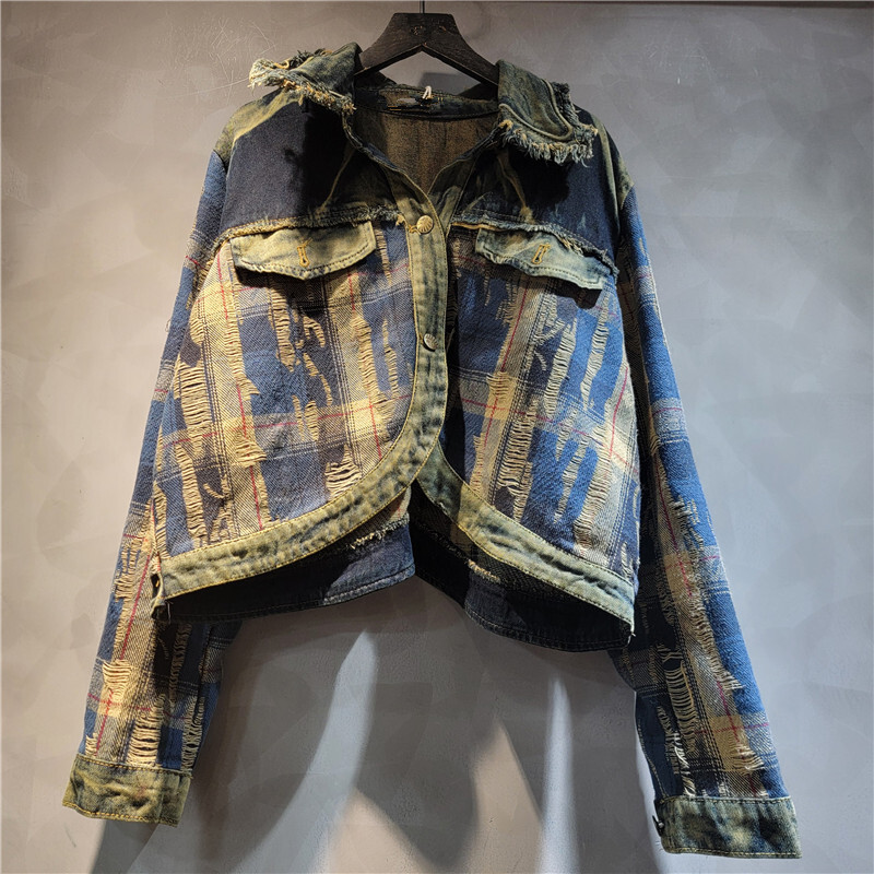 WTHT Fashion Women's Irregular - Women'S Fashion Denim Jacket review and price