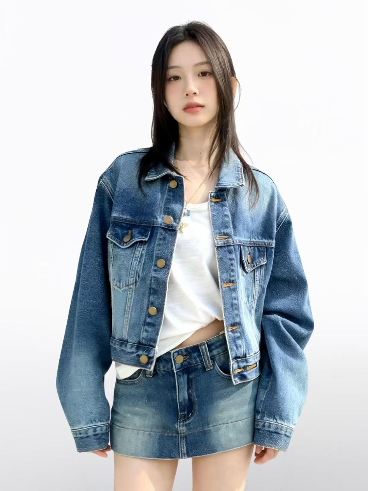 Women American Vintage 2 Piece - Women'S Fashion Denim Jacket review and price