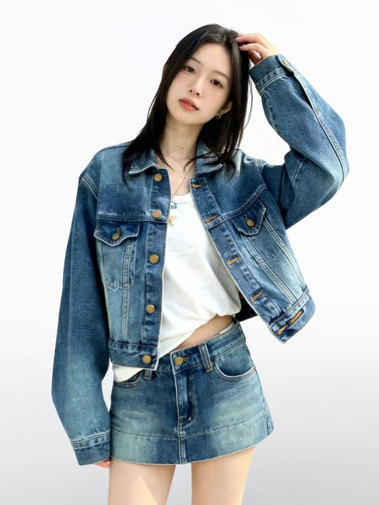 Women American Vintage 2 Piece - Women'S Fashion Denim Jacket review and price
