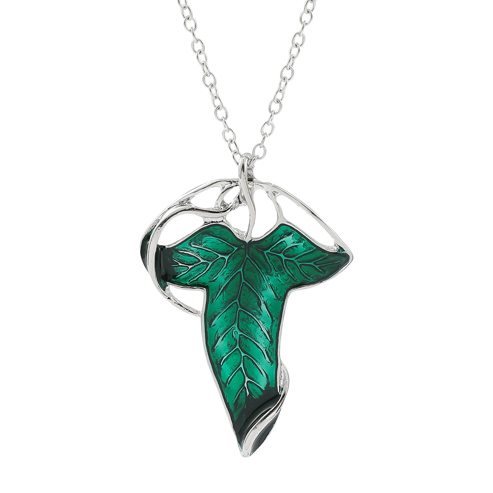 Vintage Green Leaf Pendant Nec - Women Fashion Hub review and price