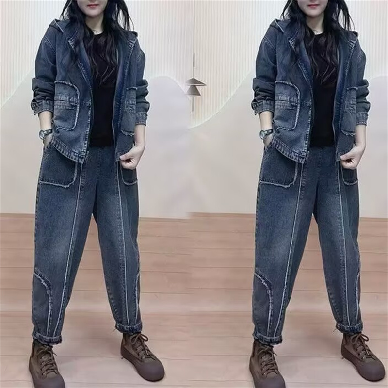 2024 Autumn Hooded qDenim jack - Women'S Fashion Denim Jacket review and price