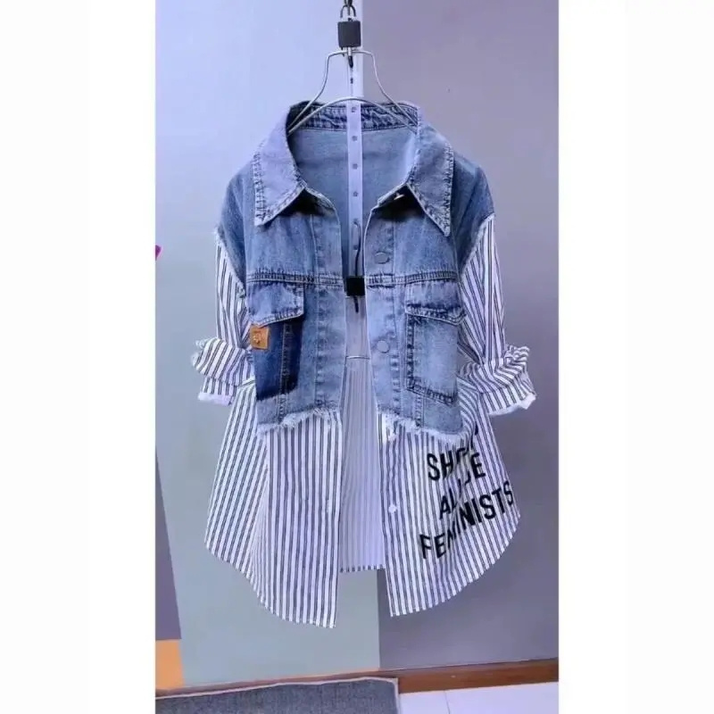 Design Stitching Women Jackets - Women'S Fashion Denim Jacket review and price
