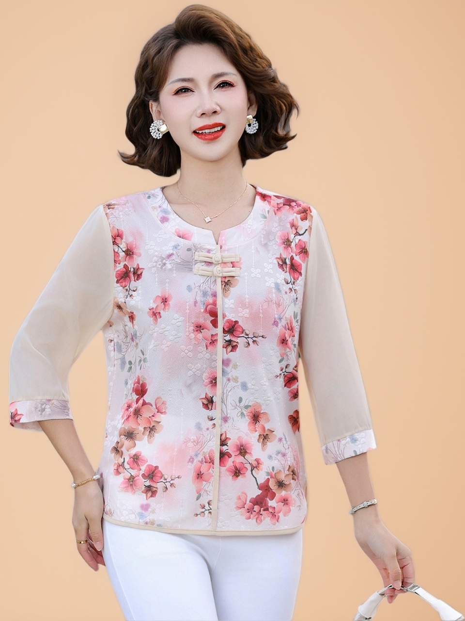 New Chinese Style Loose Fit Si - Women Fashion Over 60 review and price