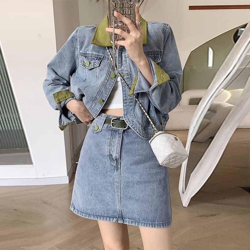 Denim Coats Mini Skirts Two Pi - Women'S Fashion Denim Jacket review and price