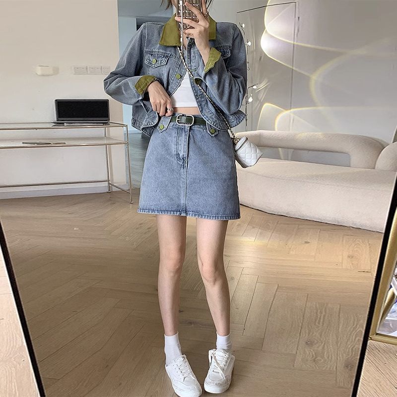 Denim Coats Mini Skirts Two Pi - Women'S Fashion Denim Jacket review and price