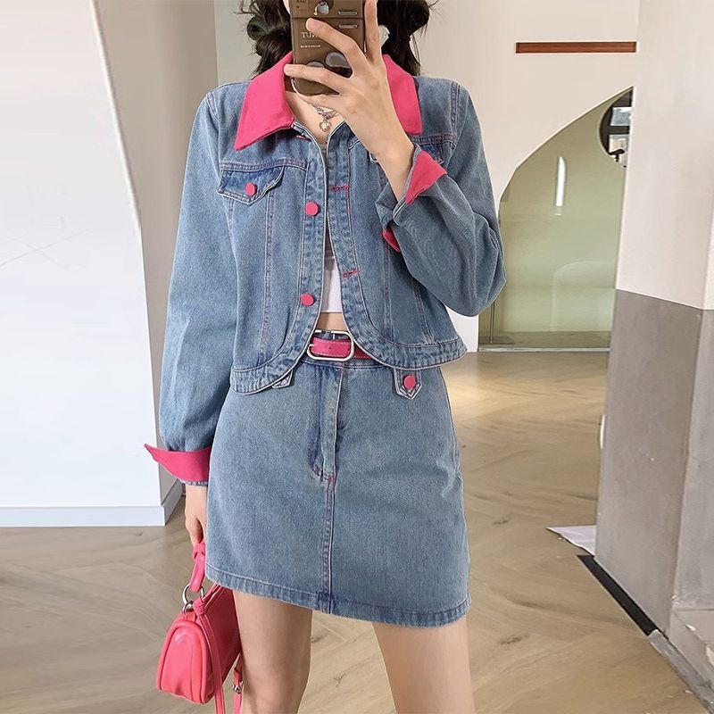 Denim Coats Mini Skirts Two Pi - Women'S Fashion Denim Jacket review and price