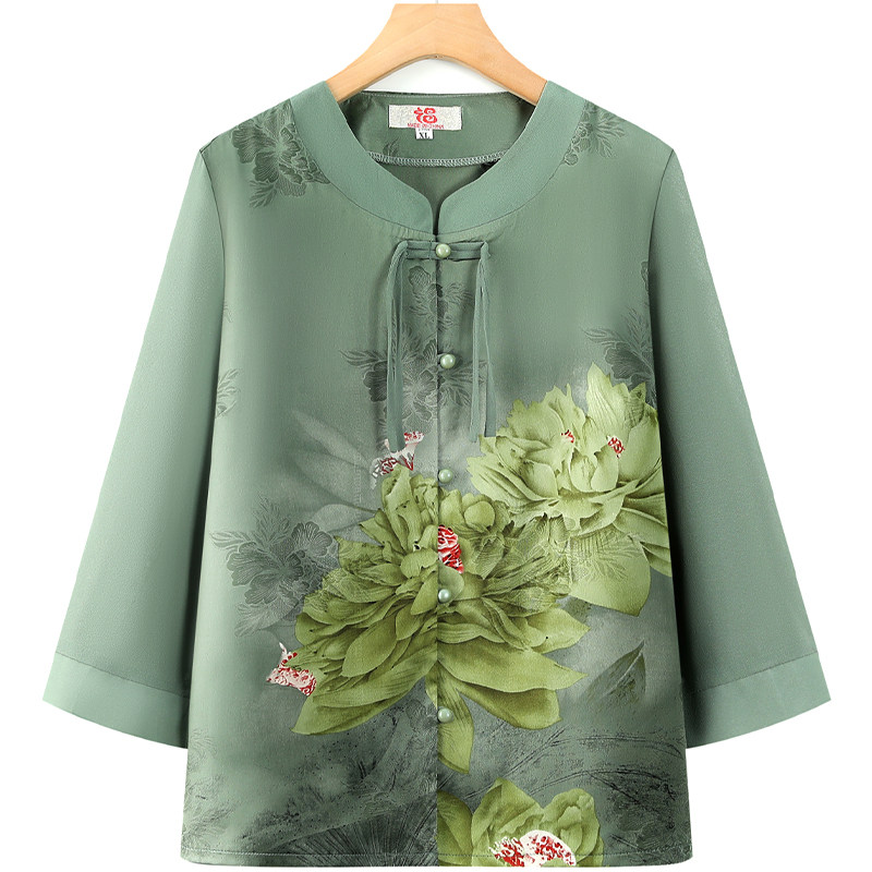 Stylish Mid-Sleeve Top for Eld - Women Fashion Over 60 review and price