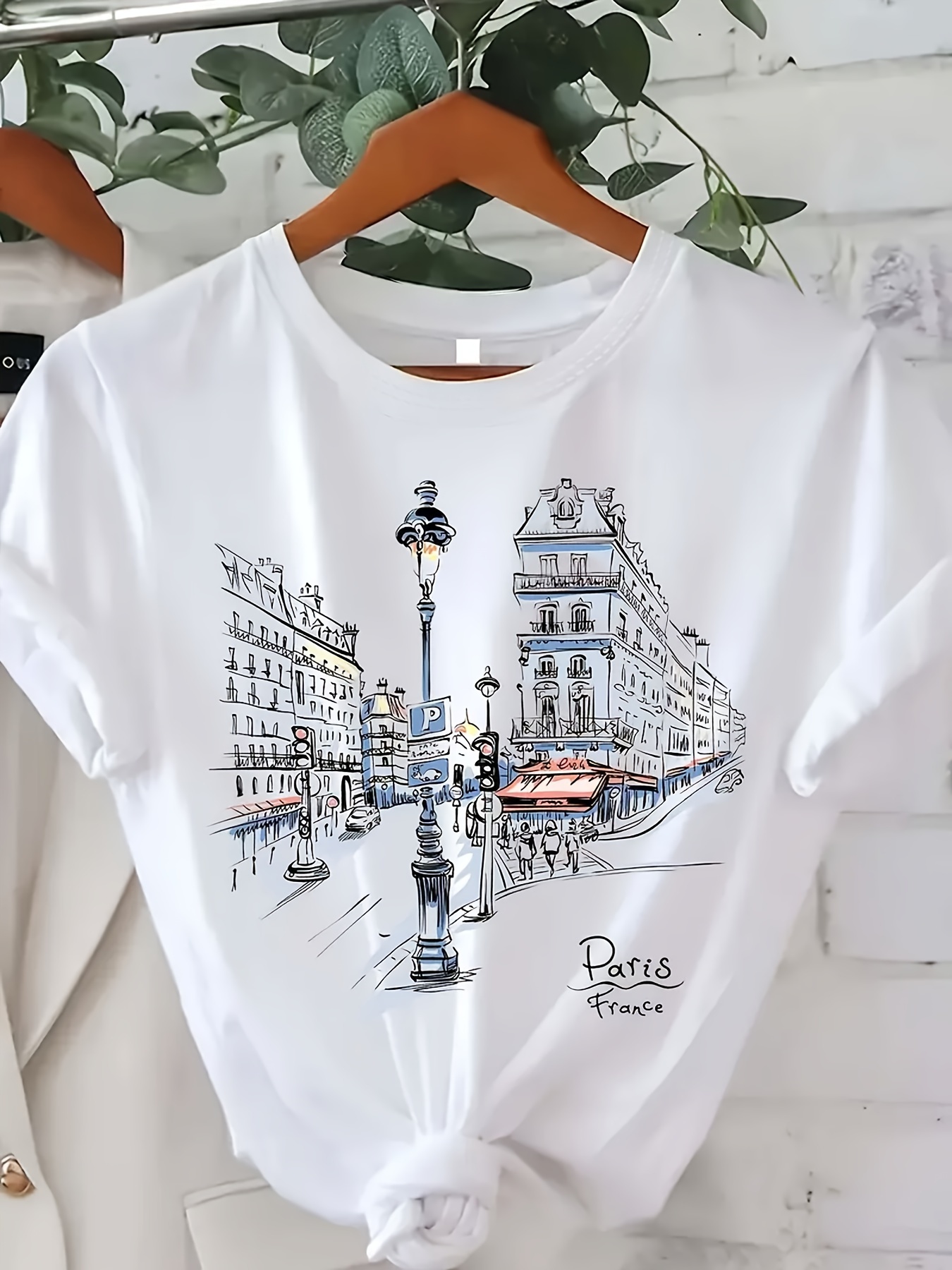 Women'S Paris Street Print T-S - Women'S Fashion Paris review and price