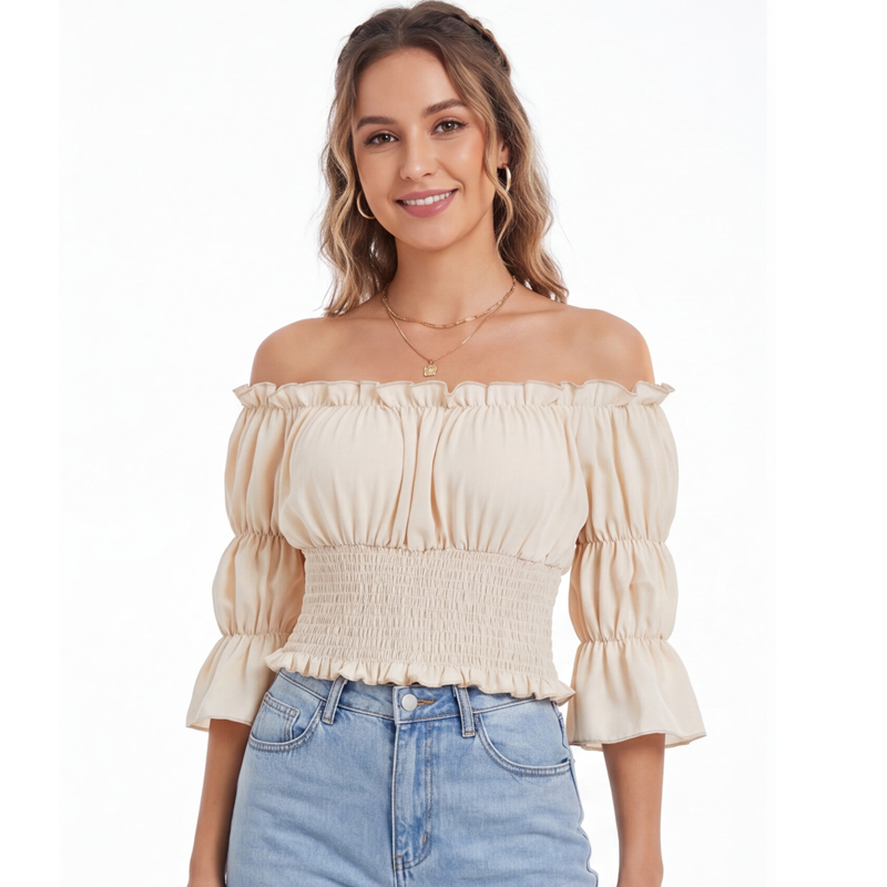 Renaissance Blouse Women Top w - Off Shoulder Top review and price