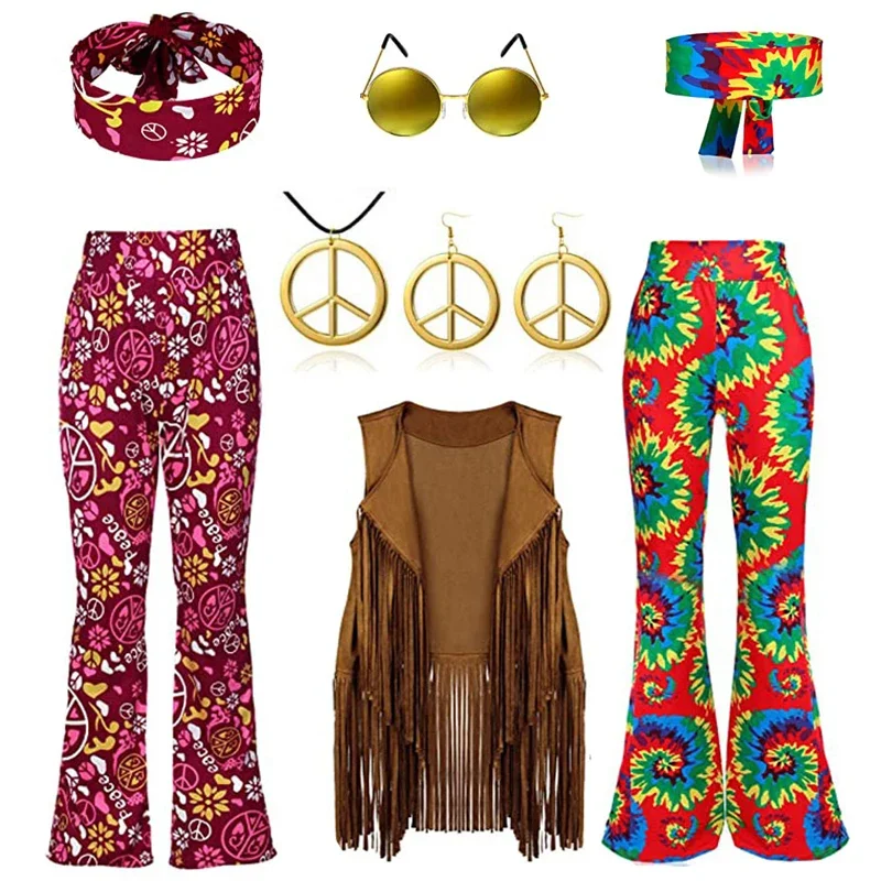 Hippie Disco 60s 70s Cosplay C - Women'S Fashion From The 70S review and price