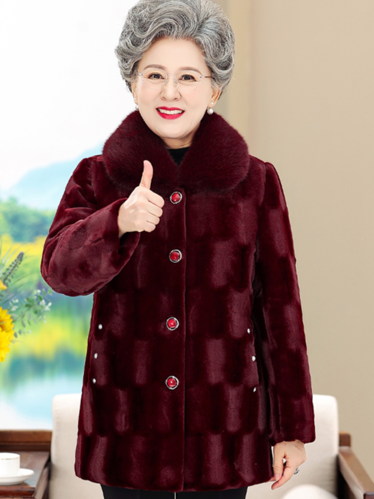 Thickened Middle-Length Mink V - Women Fashion Over 60 review and price